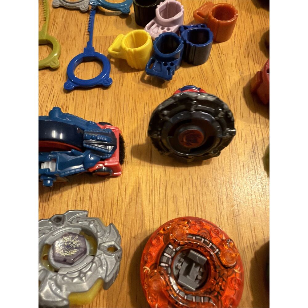 Beyblade Lot Of 37 With Launchers Rip Cords Takara Tomy Hasbro Vintage Y2K - Picture 6 of 10